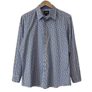 Cremieux Premium Denim Mens Size XL Button Up Shirt Long Sleeve Multicolor Print